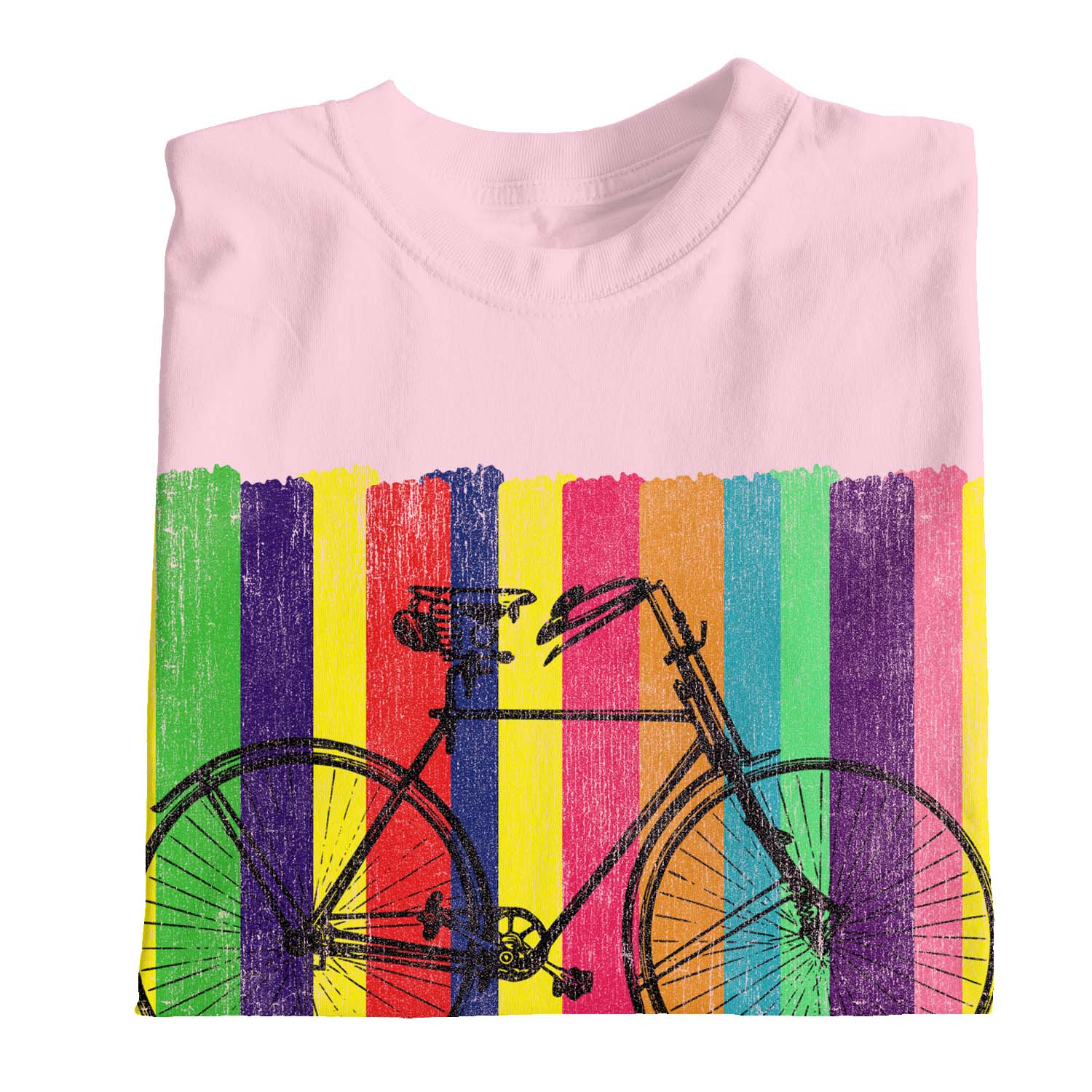 1 camiseta colorida bicicleta retro para niños niñas - Imagen 9 de 30
