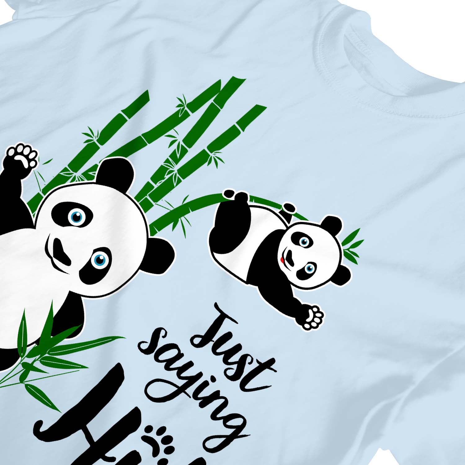Camiseta 1Tee Niños Niños Just Saying Hi, Panda - Imagen 8 de 25