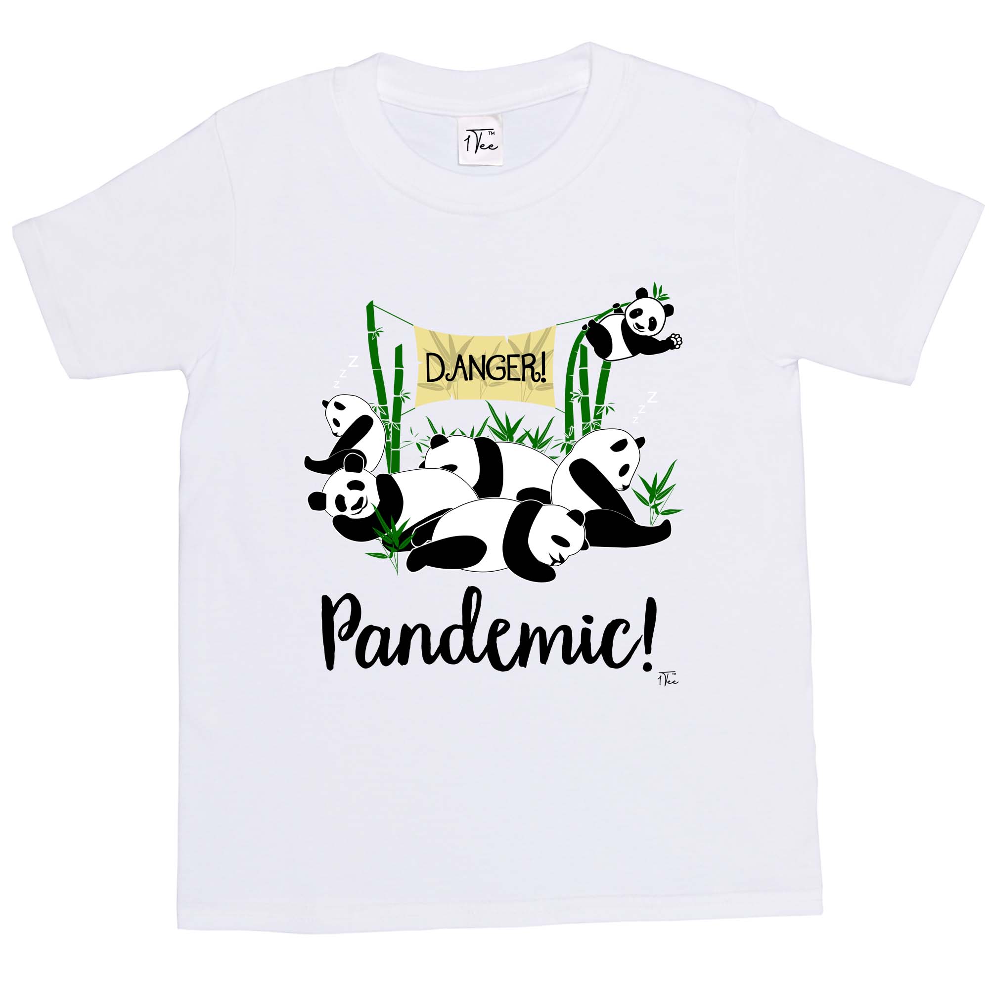 Camiseta 1Tee Niños Niñas Peligro, Pandemia - Imagen 26 de 30