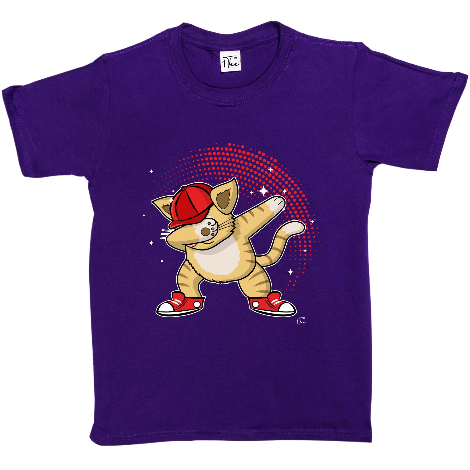 1Tee Kinder Mädchen T-Shirt Dabbing Cool Cat - Bild 16 von 30