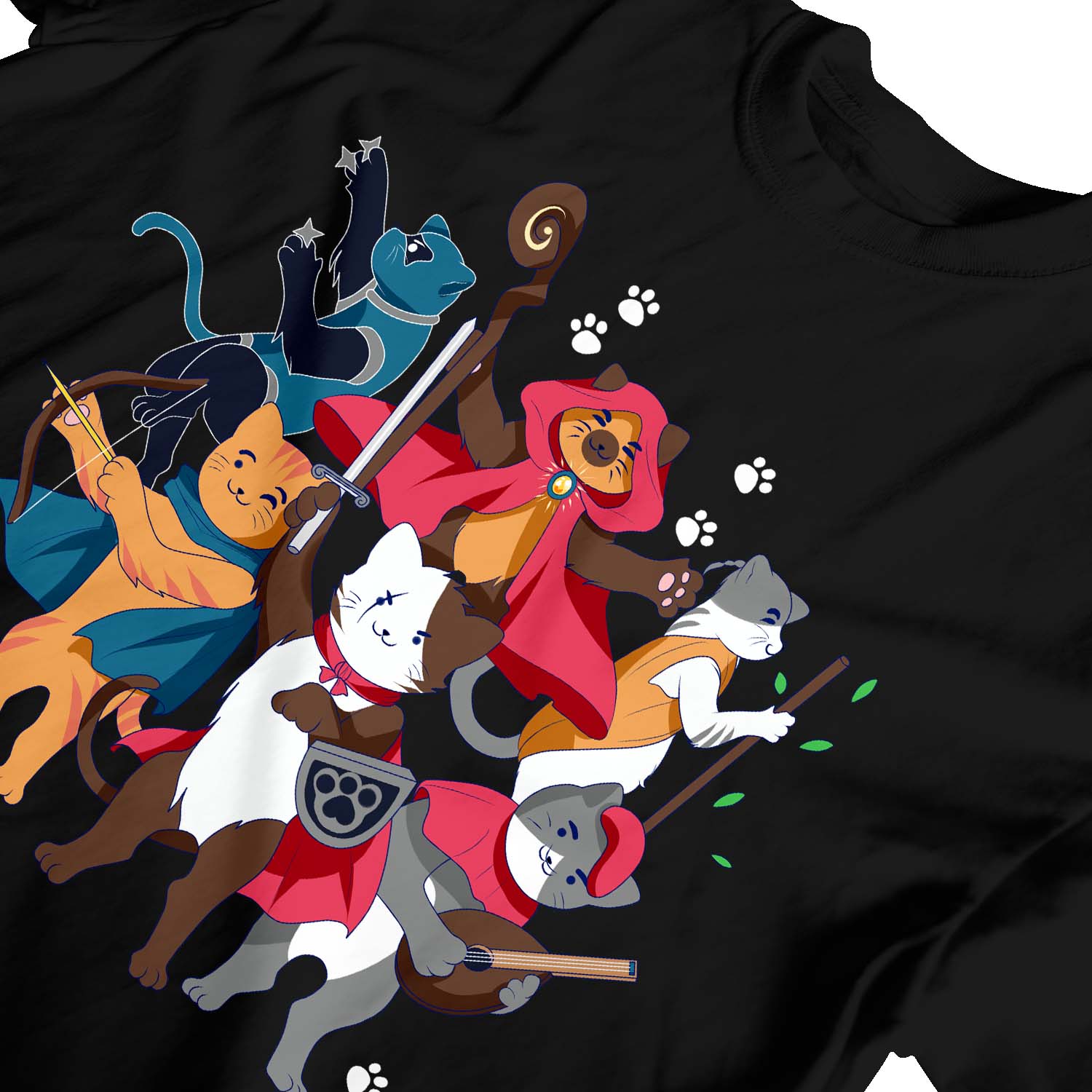1Tee Kinder Jungen Dungeons & Cats T-Shirt - Bild 8 von 30