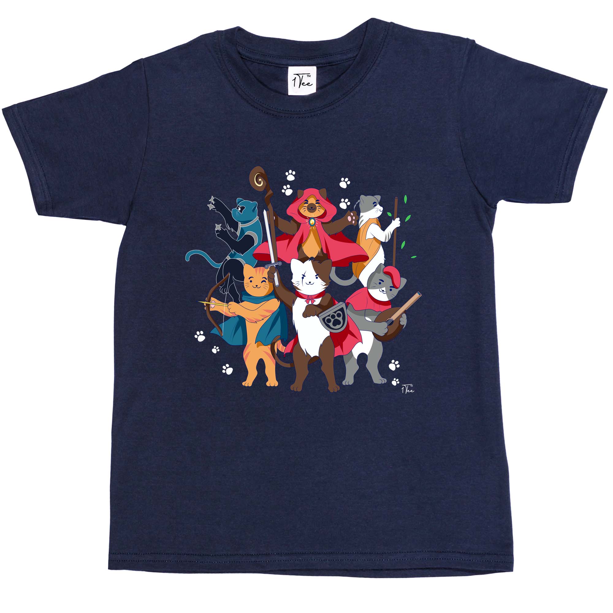 1Tee Kinder Jungen Dungeons & Cats T-Shirt - Bild 21 von 30