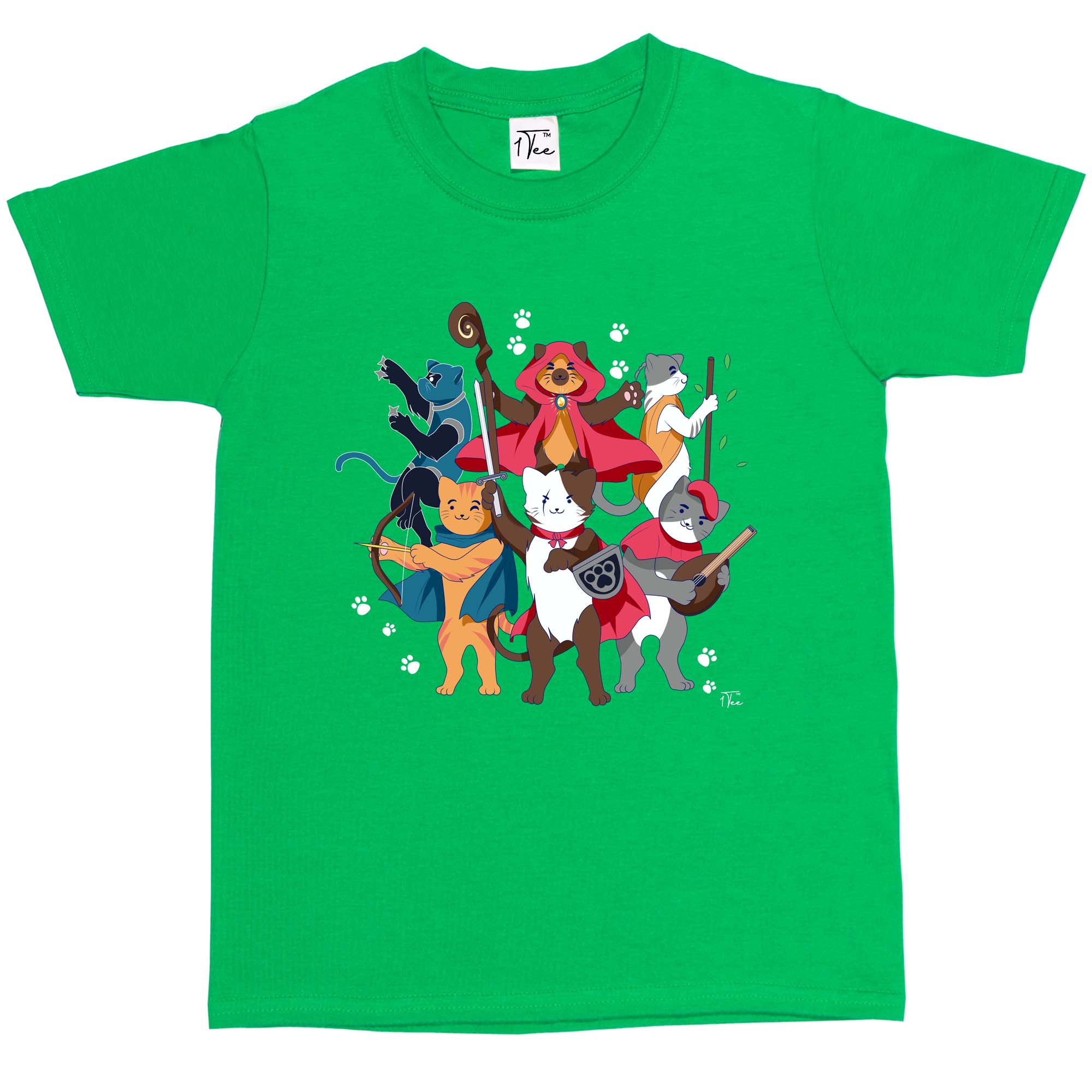 1Tee Kinder Jungen Dungeons & Cats T-Shirt - Bild 11 von 30