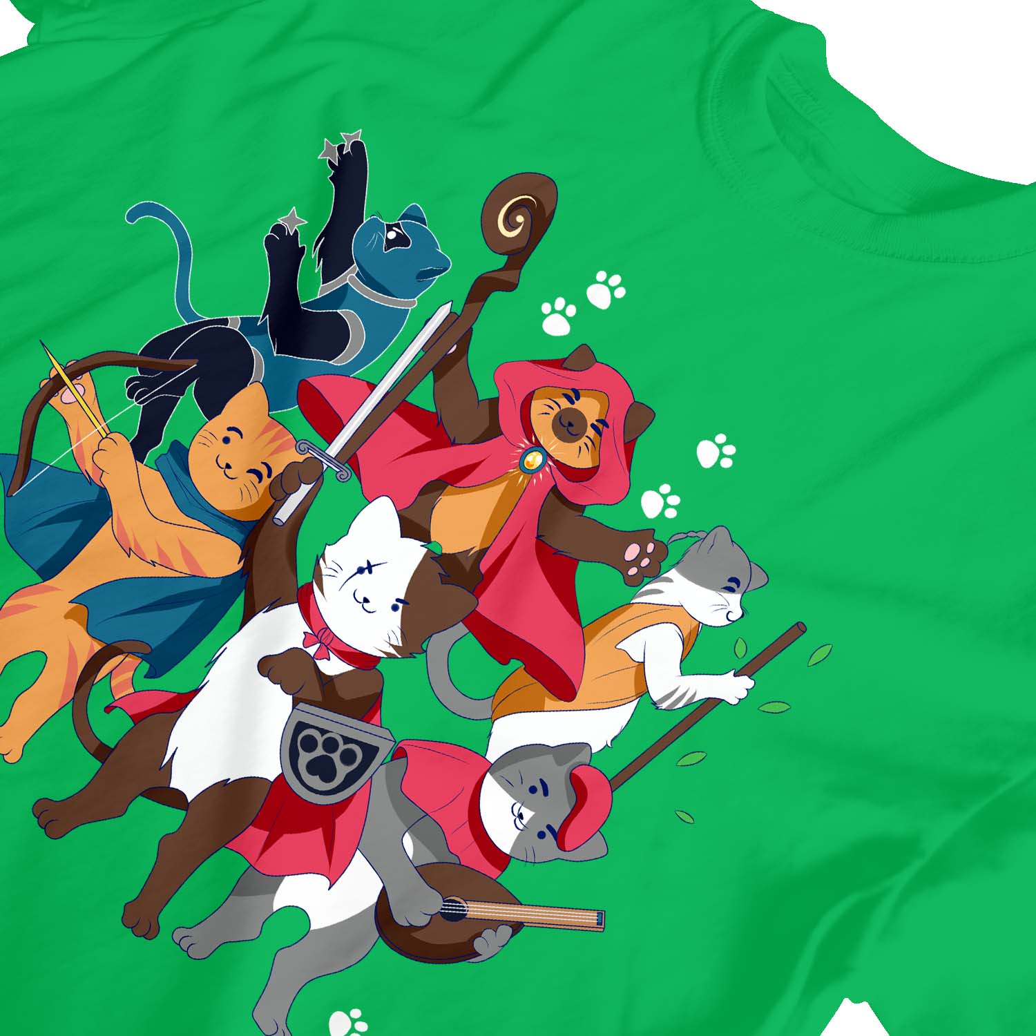 1Tee Kinder Jungen Dungeons & Cats T-Shirt - Bild 13 von 30