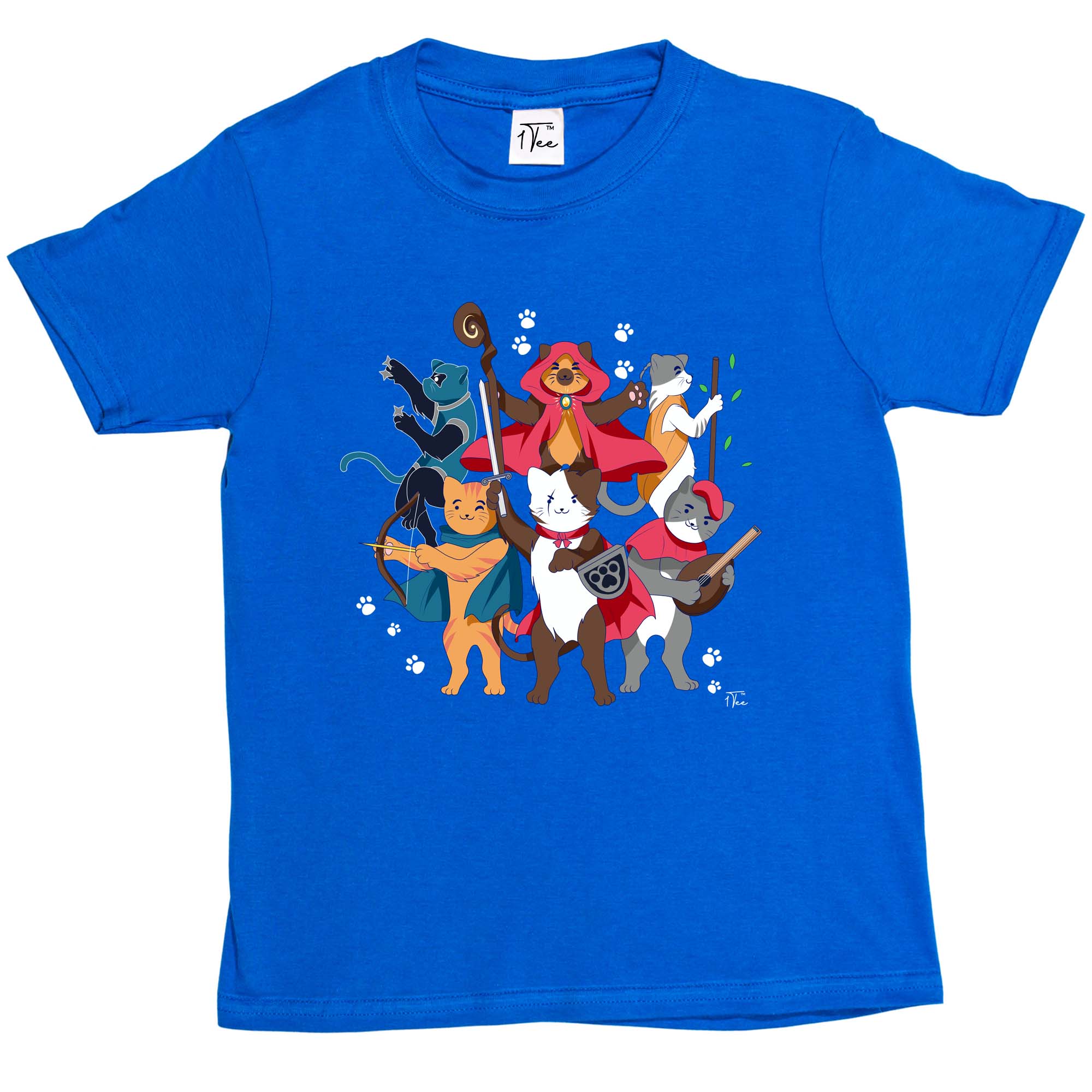 1Tee Kinder Jungen Dungeons & Cats T-Shirt - Bild 26 von 30