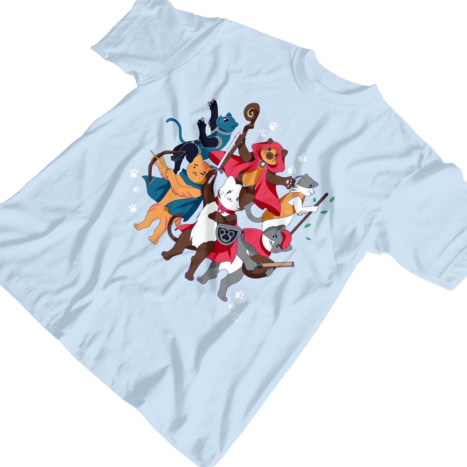 1Tee Kids Boys Dungeons /& Cats T-Shirt