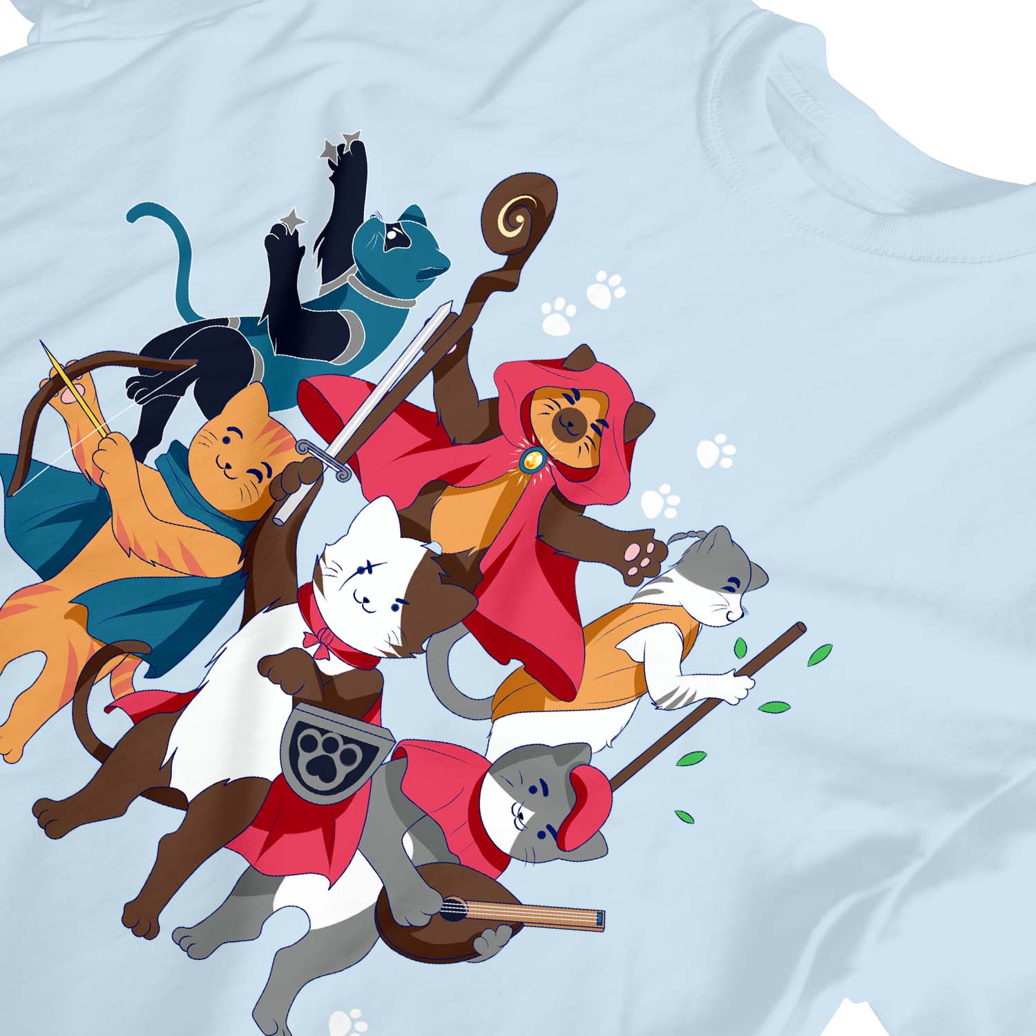 1Tee Kinder Jungen Dungeons & Cats T-Shirt - Bild 18 von 30