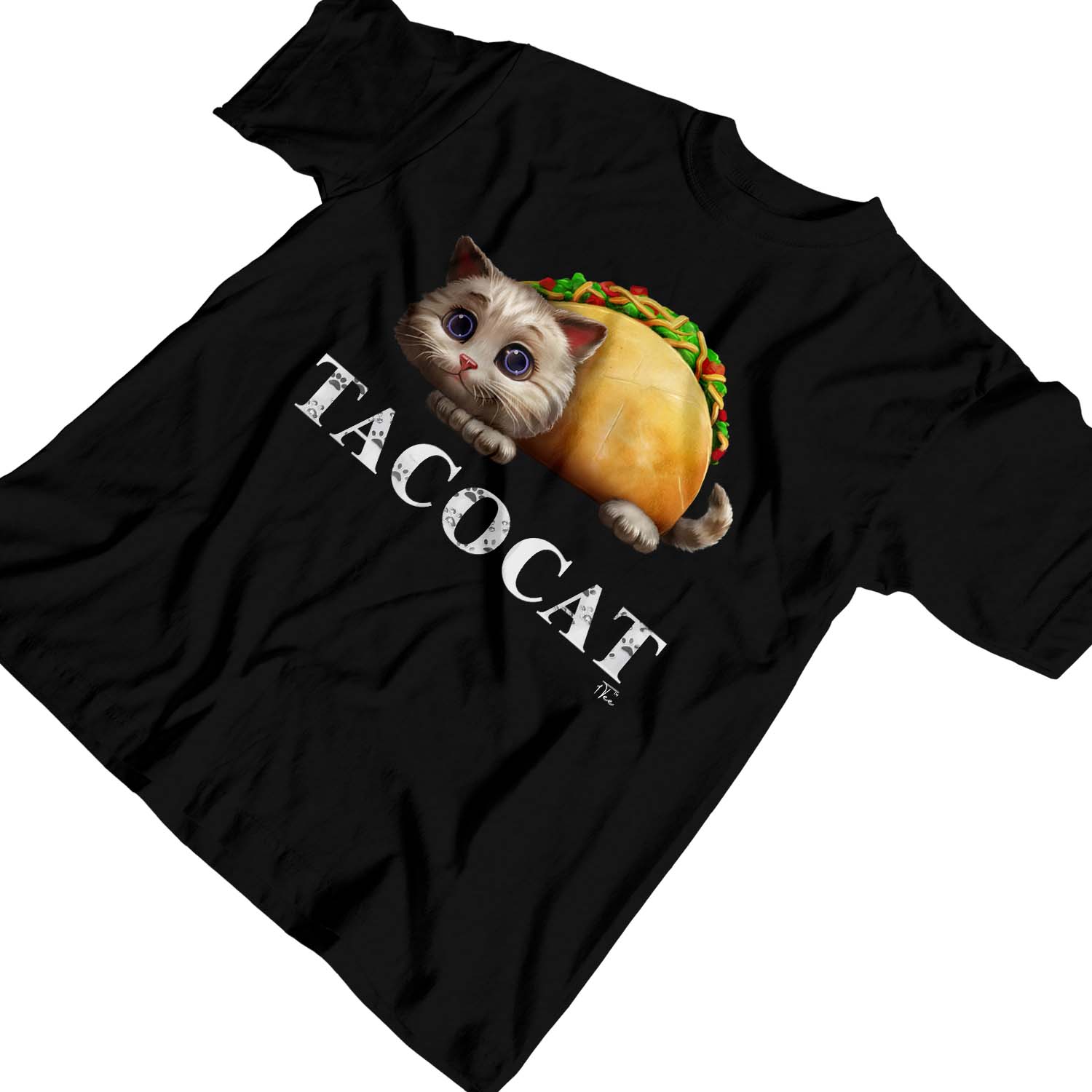 1Tee Kids Girls Tacocat Cat T-Shirt - Picture 7 of 15
