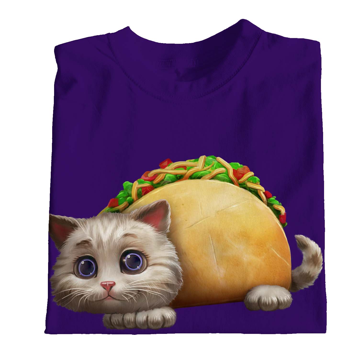1Tee Kids Girls Tacocat Cat T-Shirt - Picture 14 of 15