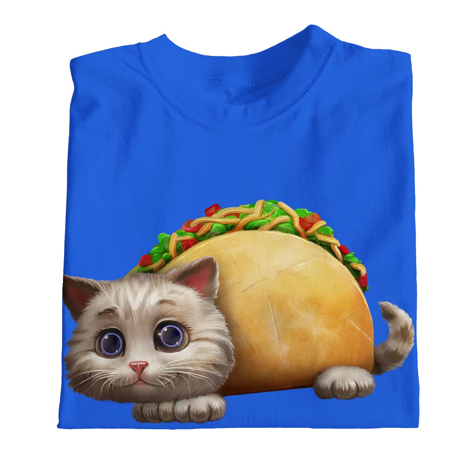 1Tee Mens Tacocat Cat T-Shirt