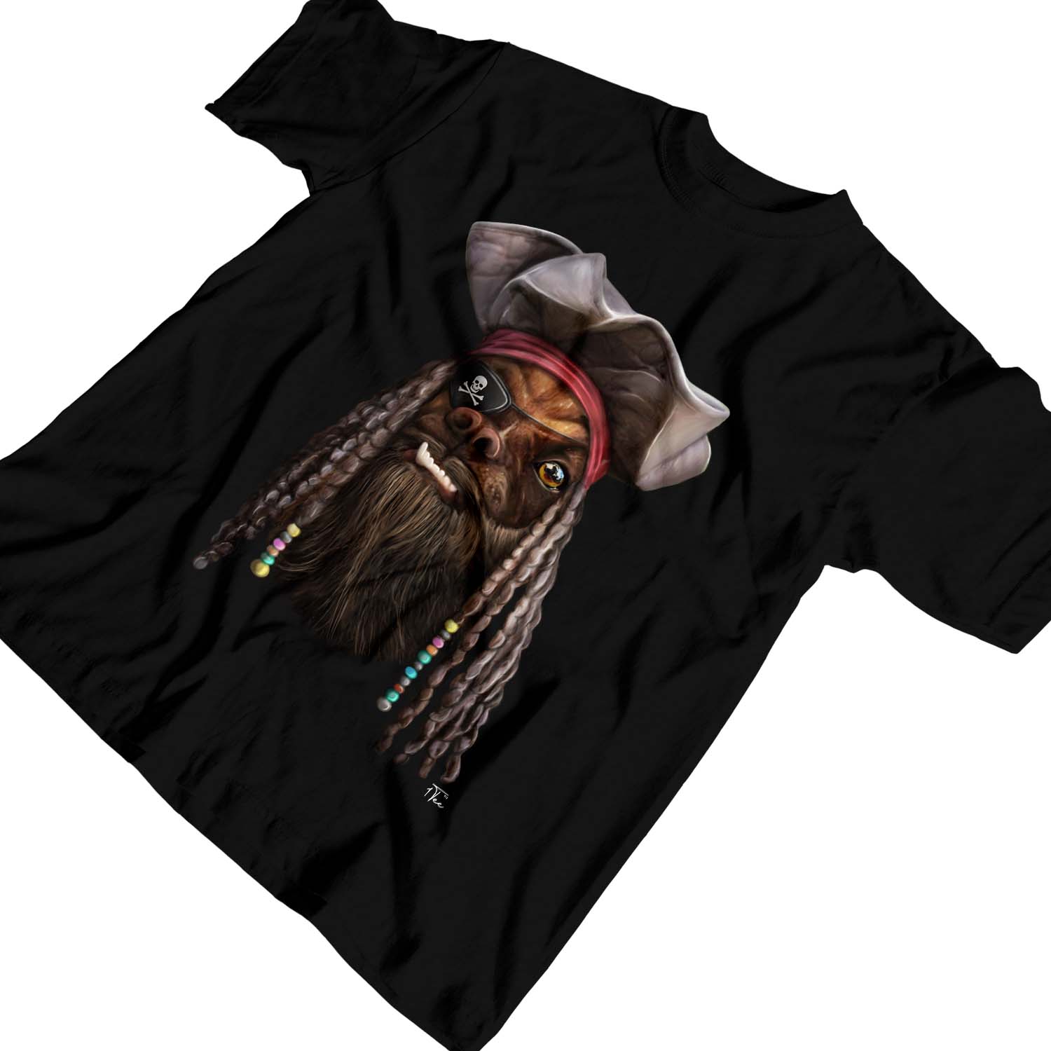 1Tee Kinder Jungen Hund Pirat T-Shirt - Bild 7 von 20
