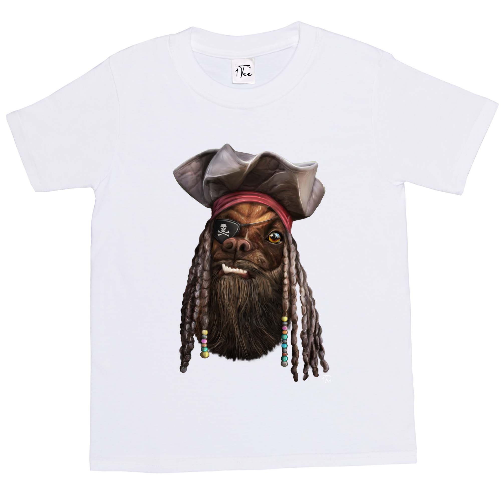1Tee Kinder Jungen Hund Pirat T-Shirt - Bild 16 von 20