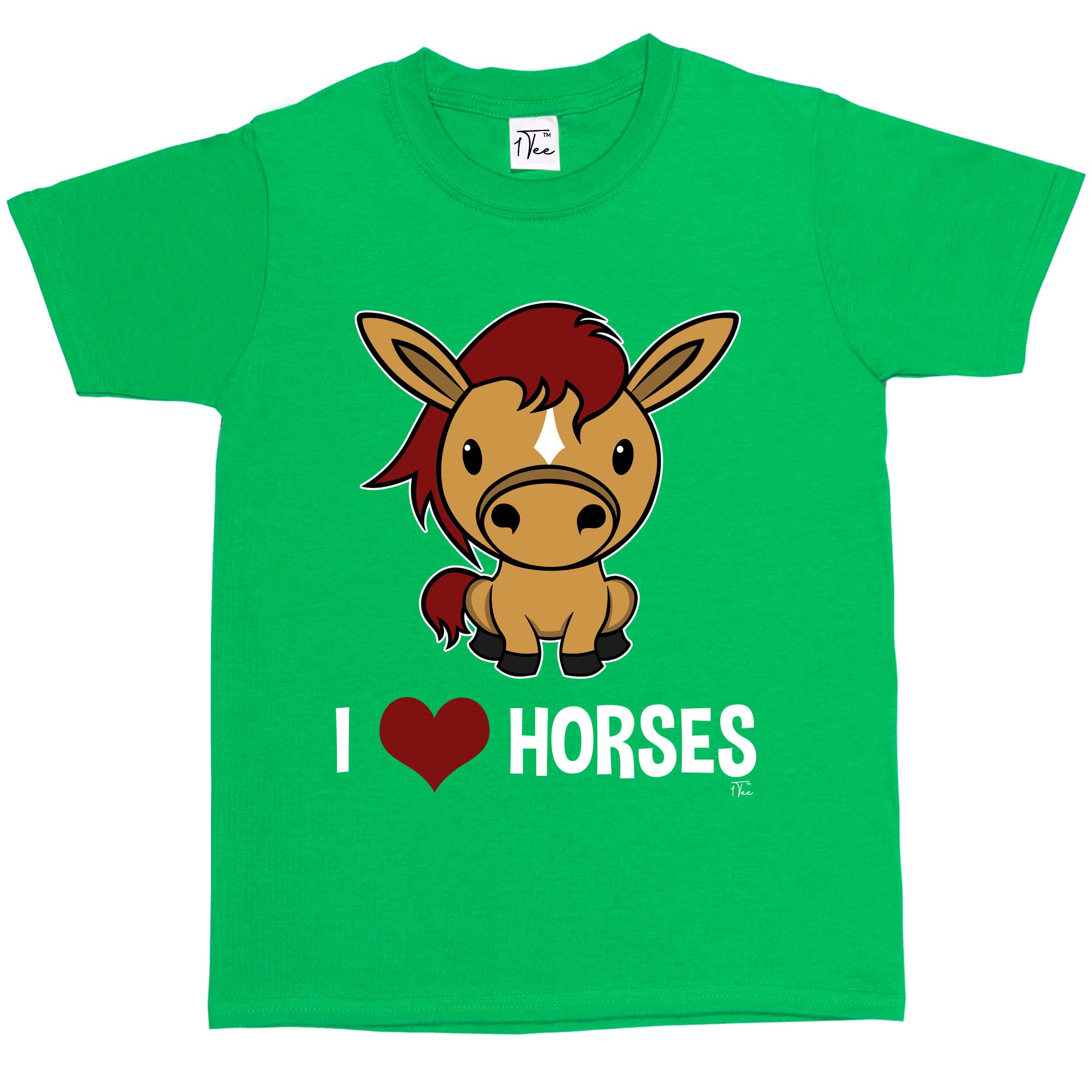Camiseta 1Tee Kids I Love Horses para niños - Imagen 11 de 25