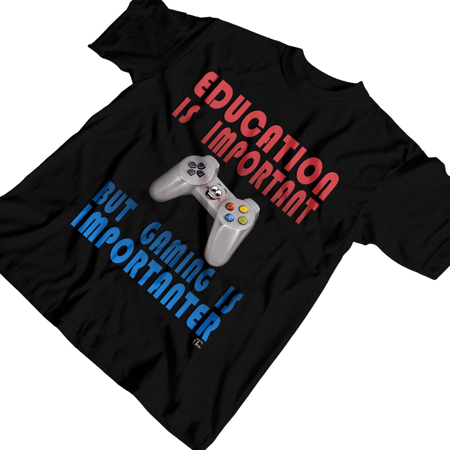 Camiseta de jugador 1Tee niños niñas educación es importante pero el juego es importante - Imagen 12 de 30