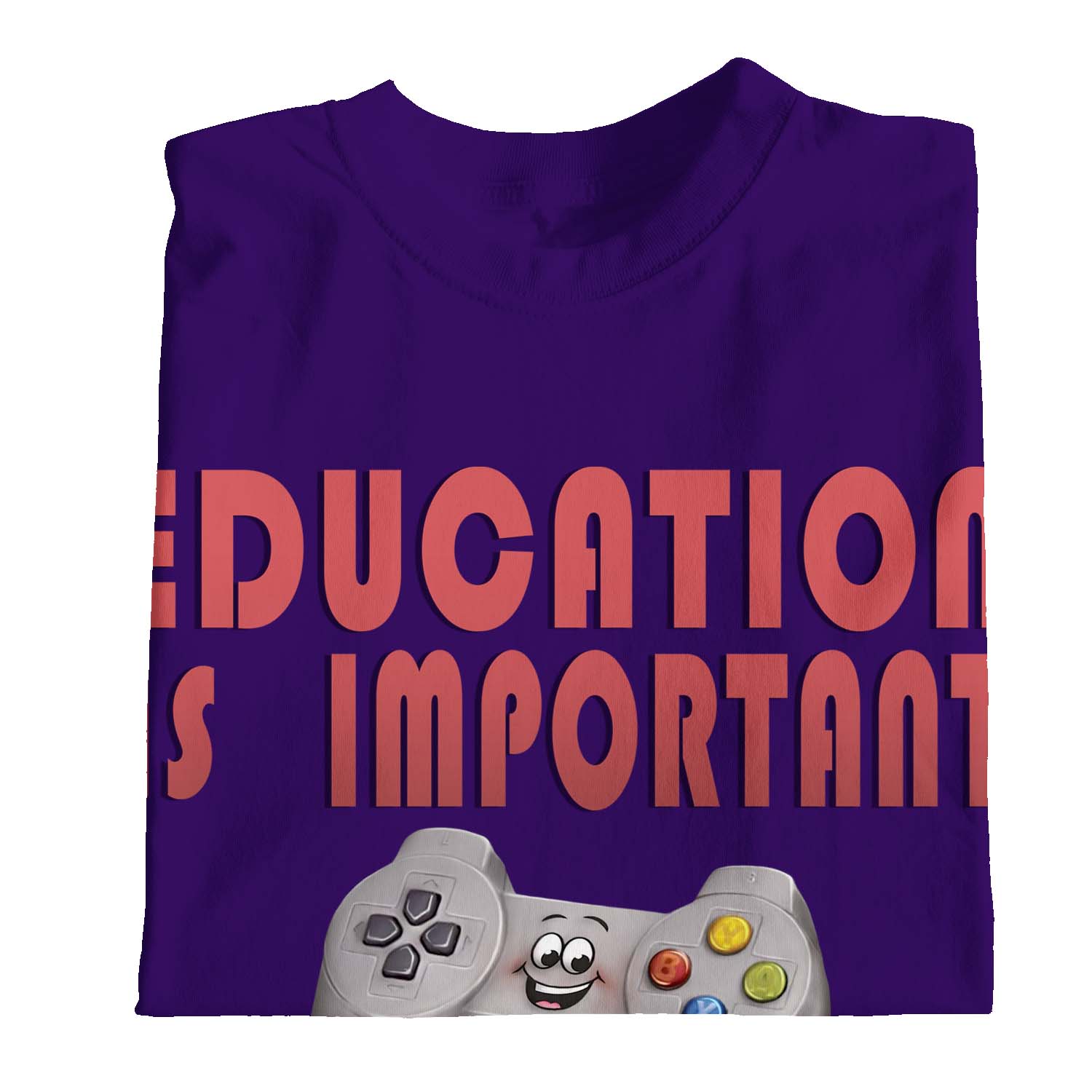 Camiseta de jugador 1Tee niños niñas educación es importante pero el juego es importante - Imagen 19 de 30