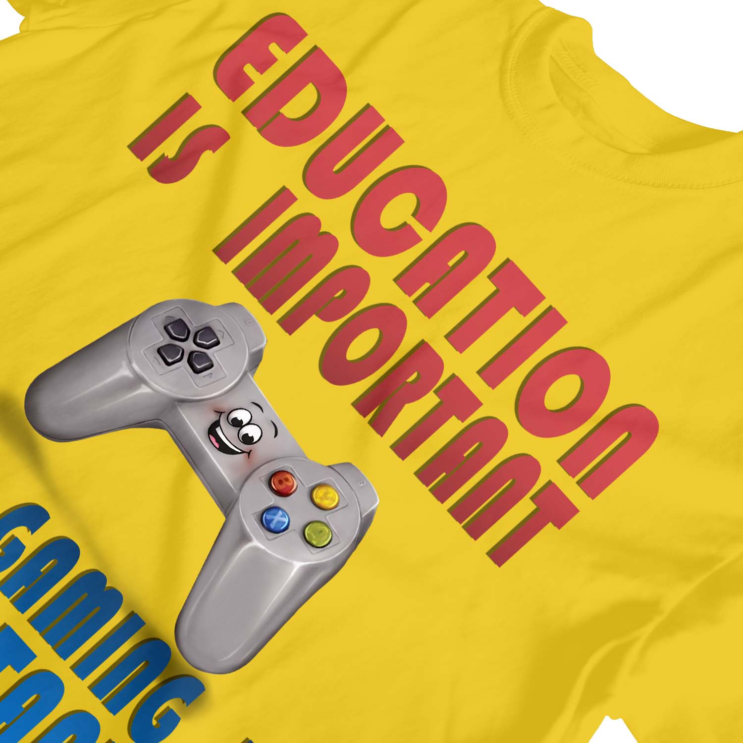 Camiseta de jugador 1Tee niños niñas educación es importante pero el juego es importante - Imagen 28 de 30