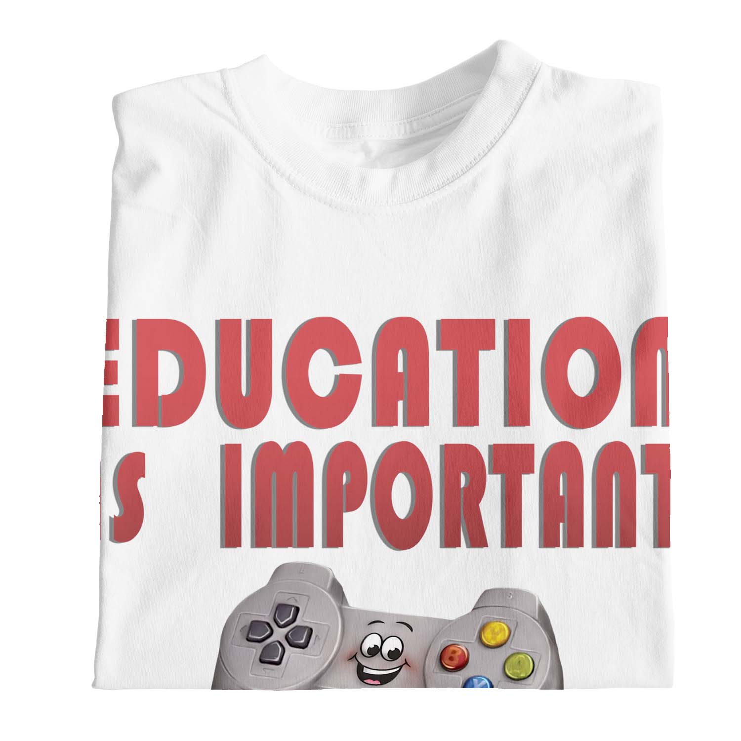 Camiseta de jugador 1Tee niños niñas educación es importante pero el juego es importante - Imagen 24 de 30