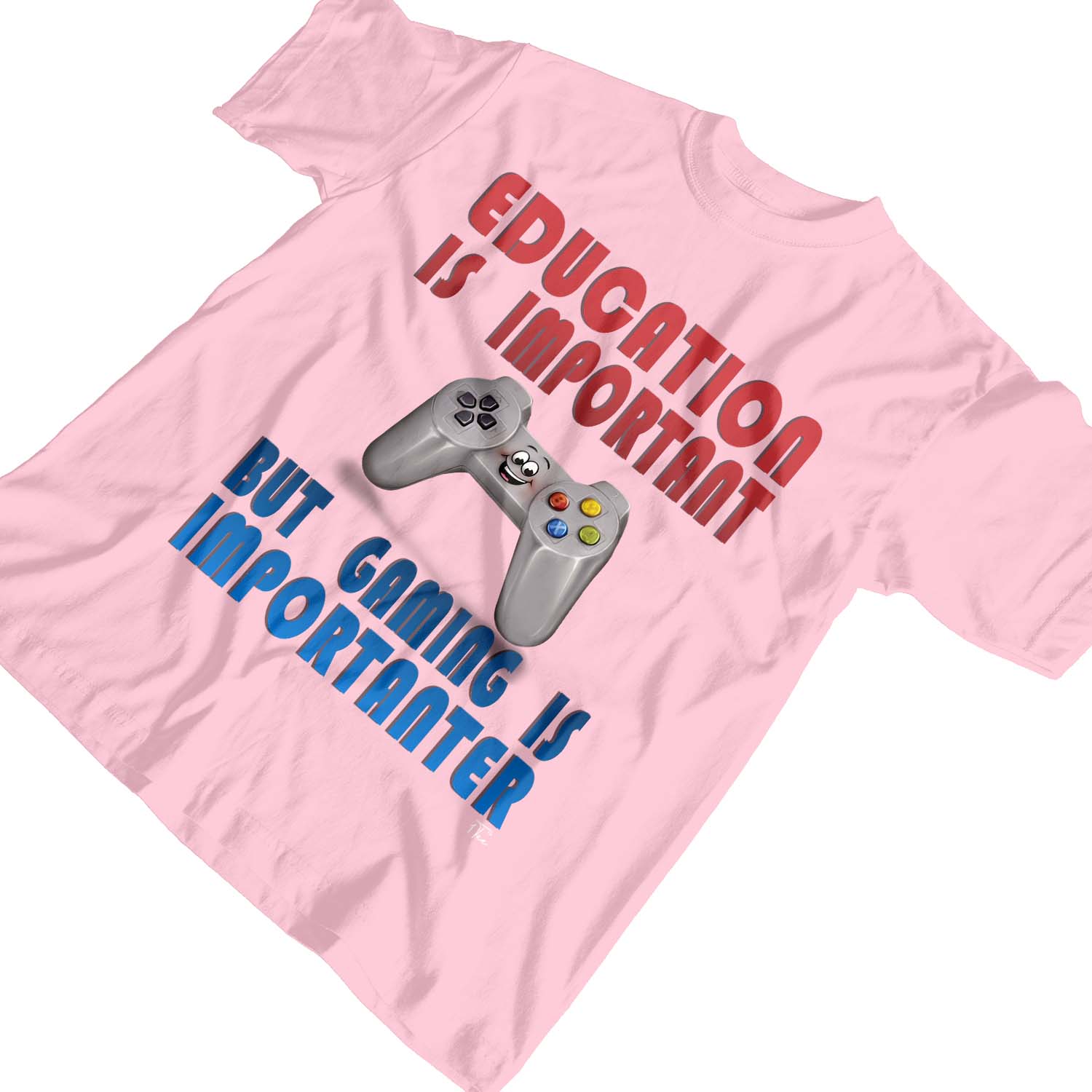 Camiseta de jugador 1Tee niños niñas educación es importante pero el juego es importante - Imagen 7 de 30