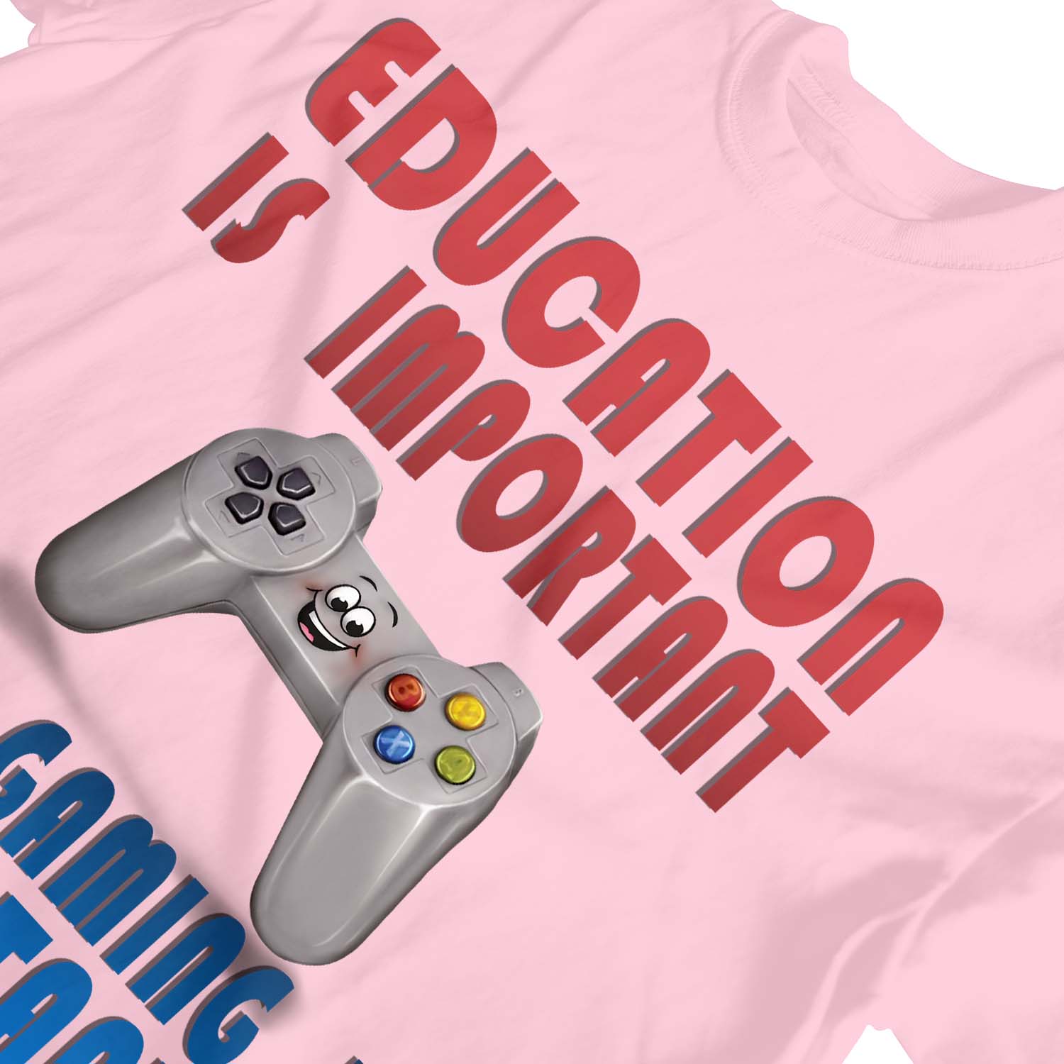 Camiseta de jugador 1Tee niños niñas educación es importante pero el juego es importante - Imagen 8 de 30