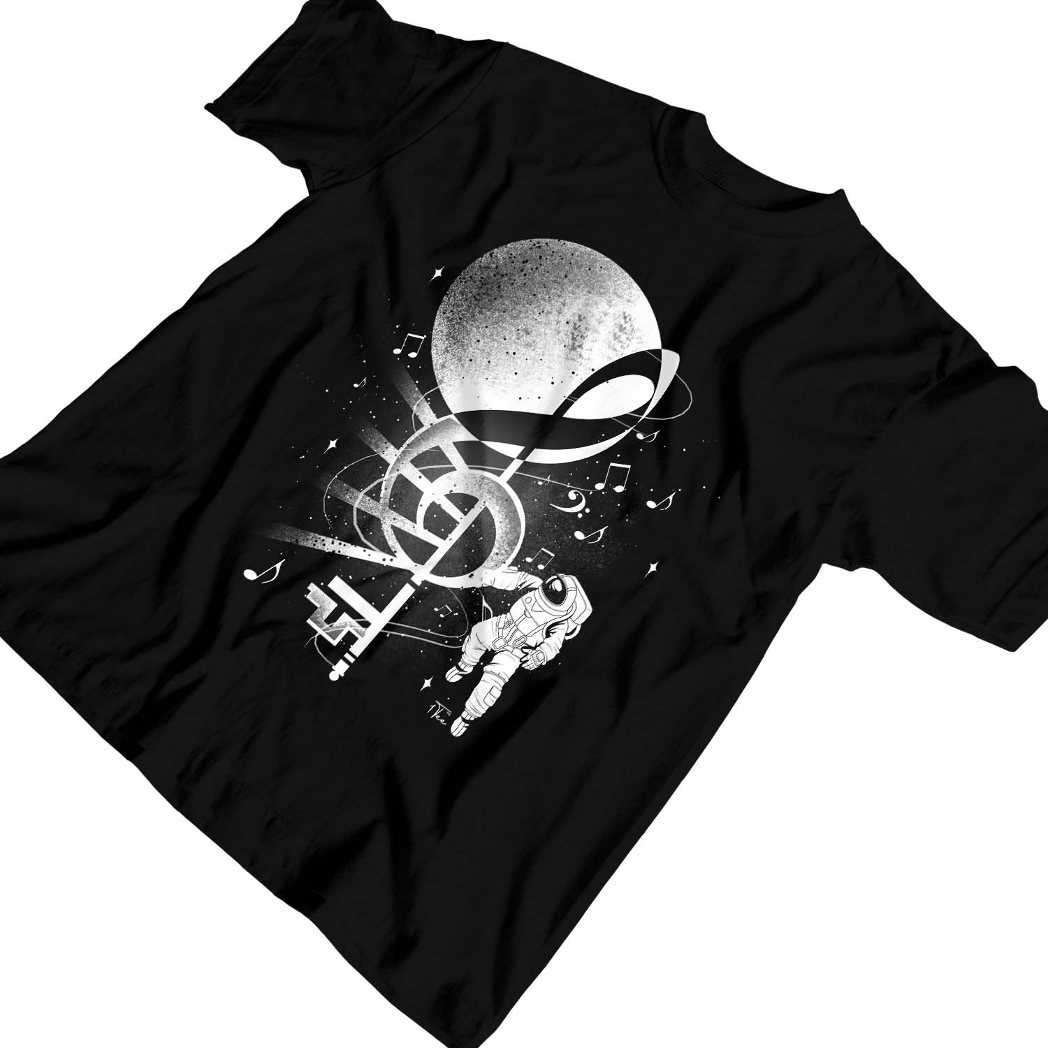 Camiseta 1Tee Niños Niñas Astronauta Nota Musical - Imagen 7 de 25
