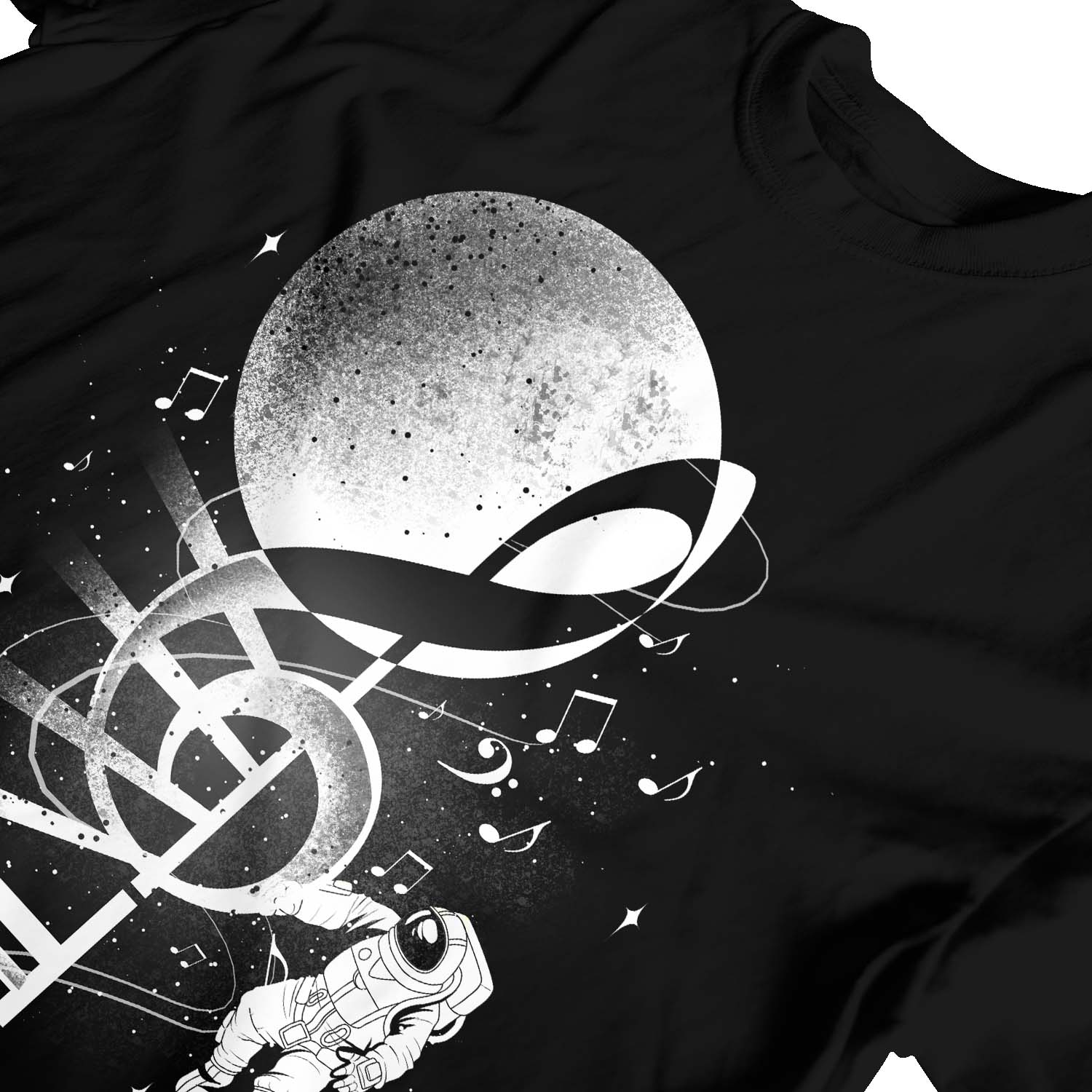 Camiseta 1Tee Niños Niñas Astronauta Nota Musical - Imagen 8 de 25