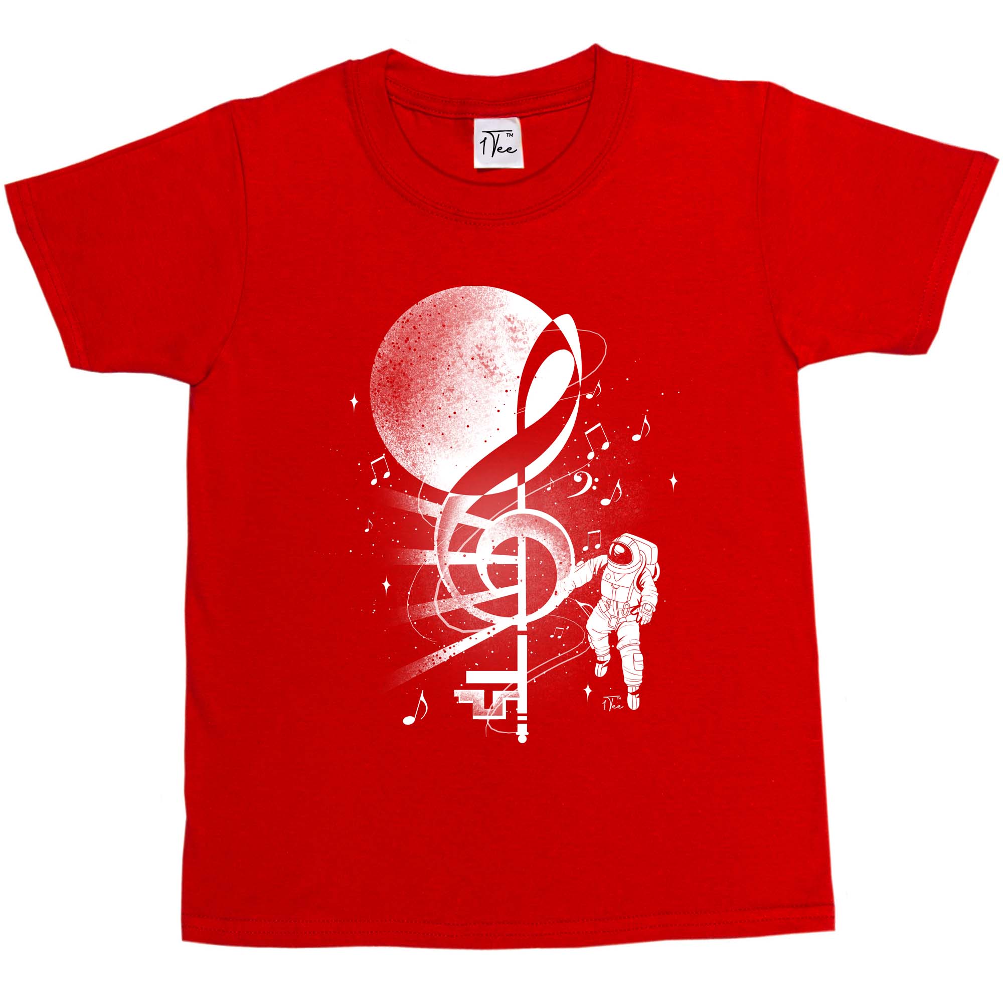 Camiseta 1Tee Niños Niñas Astronauta Nota Musical - Imagen 21 de 25