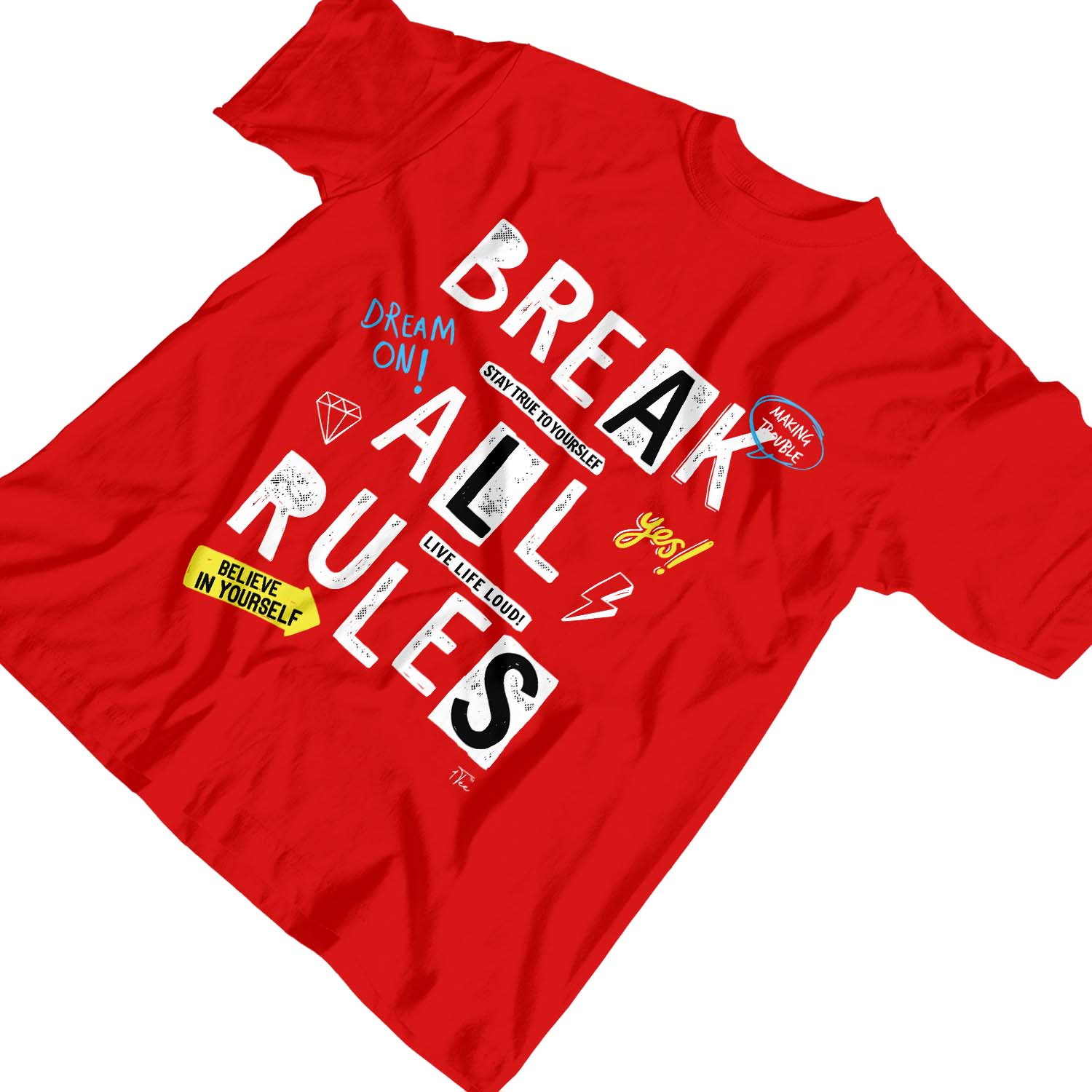 1Tee Kinder Jungen Break All Rules T-Shirt - Bild 12 von 15