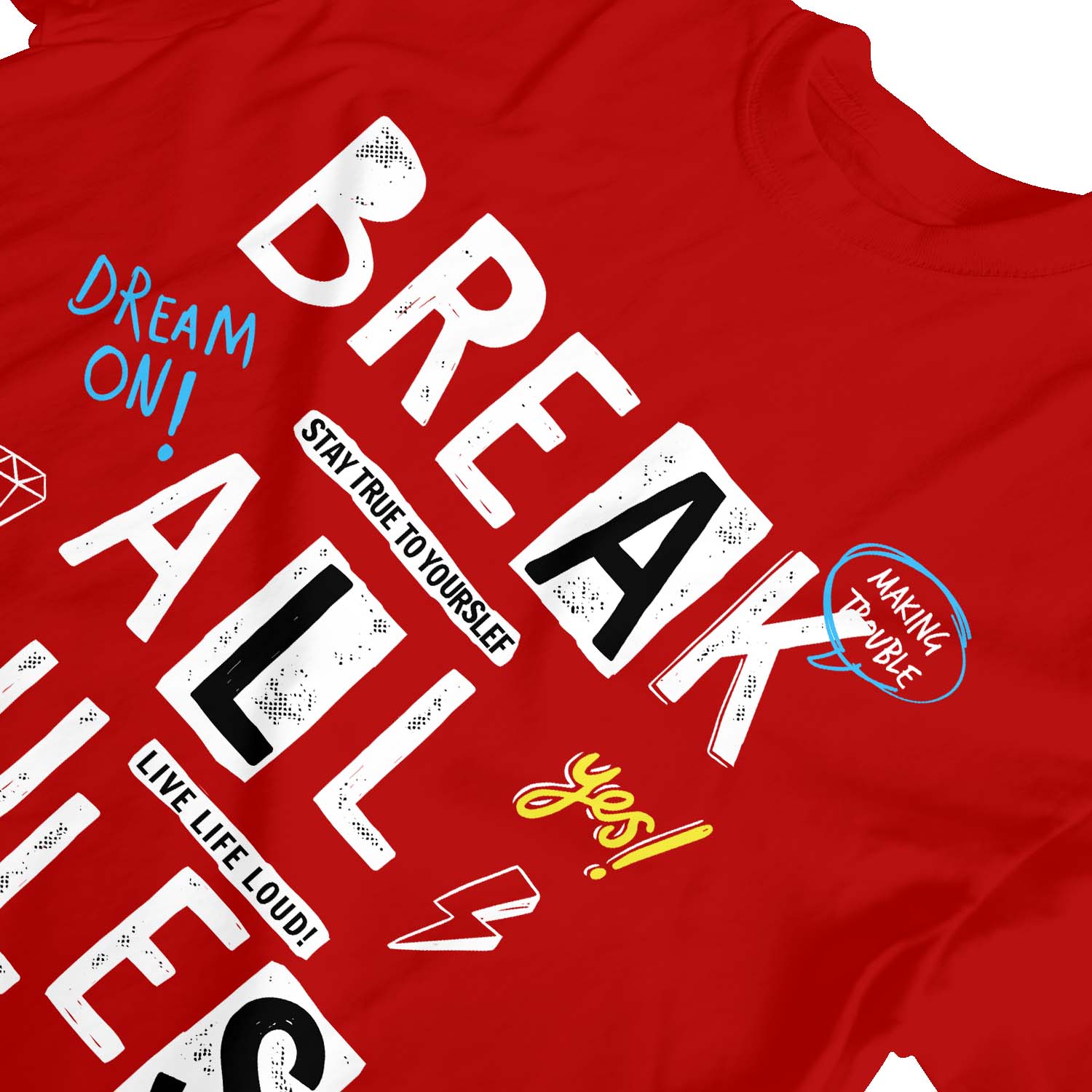 1Tee Kinder Jungen Break All Rules T-Shirt - Bild 13 von 15