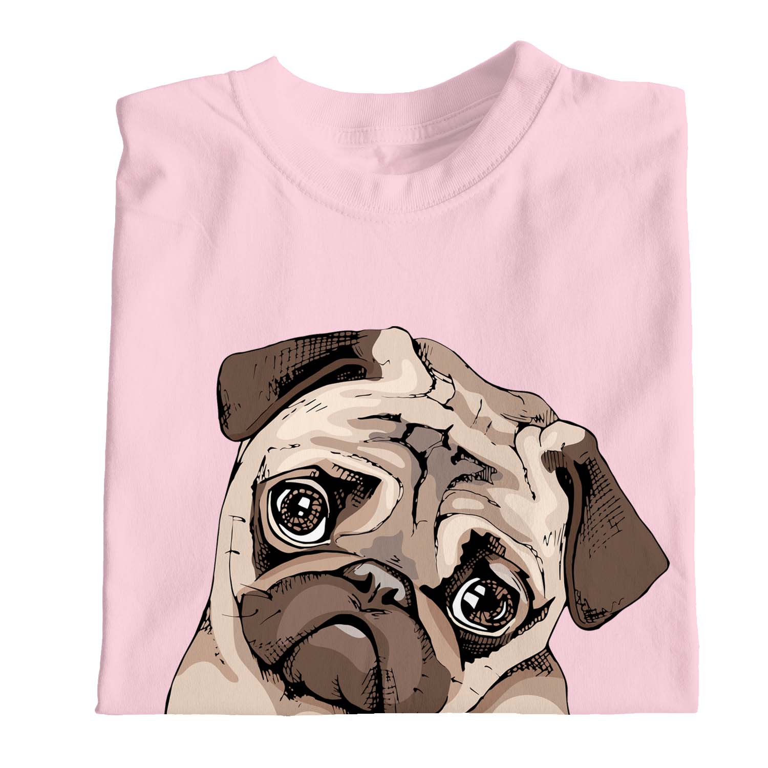 Camiseta 1Tee Niños Niñas Pug con Corazón Donut - Imagen 9 de 15