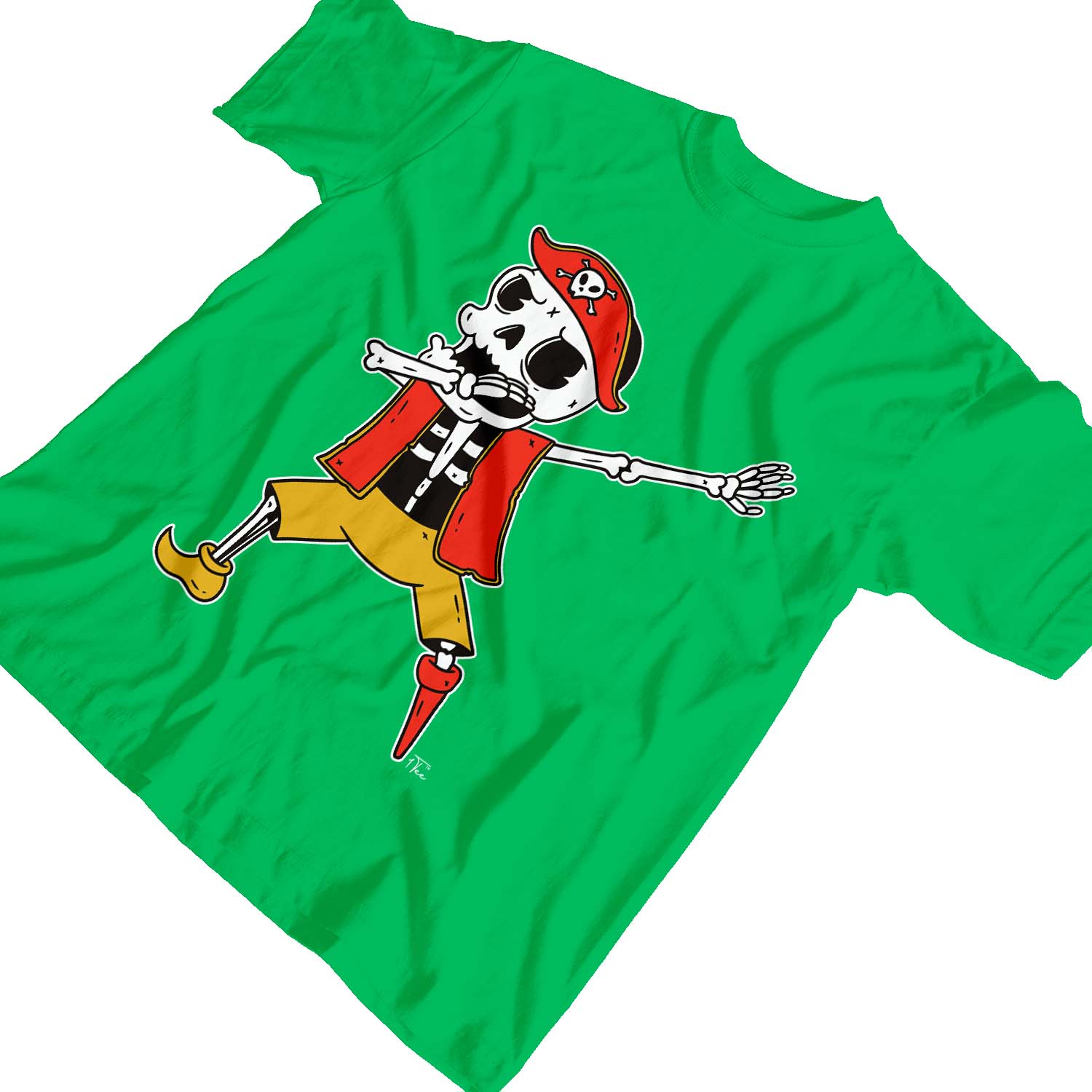 1Tee Kids Boys Dabbing Skeleton Pirate T Shirt T-Shirt - Picture 12 of 20