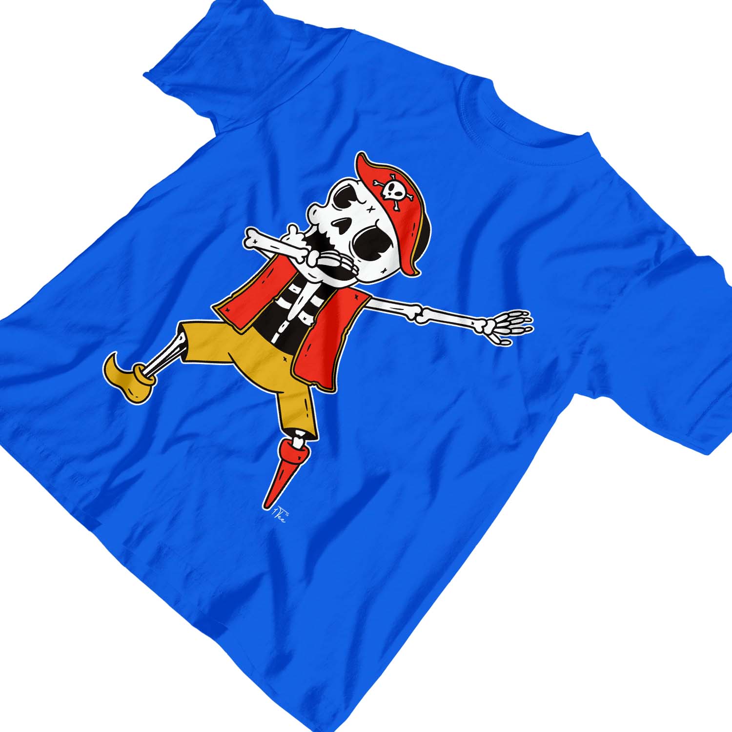 1Tee Kids Boys Dabbing Skeleton Pirate T Shirt T-Shirt - Picture 17 of 20